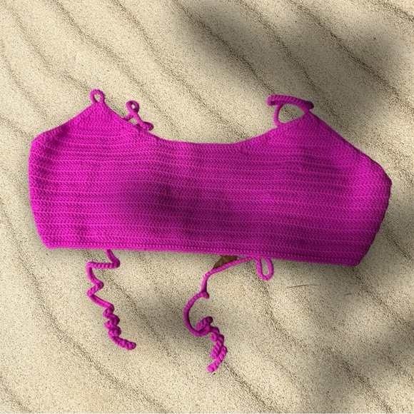 SKIMS Other - Skims Crochet Swim Crop Top – Size 4X